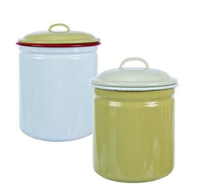 Cannister 18cm - 17cm  - Enamel