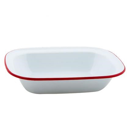 Oblong Pie Dish 30cm - Enamel