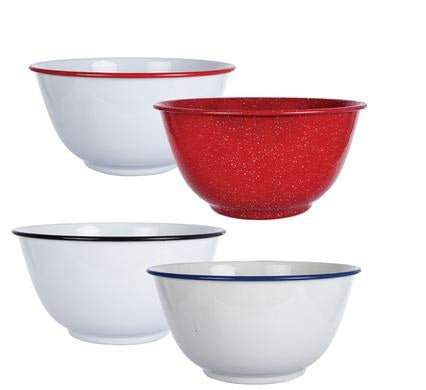 Footed Mixing Bowl 26cm - Enamel