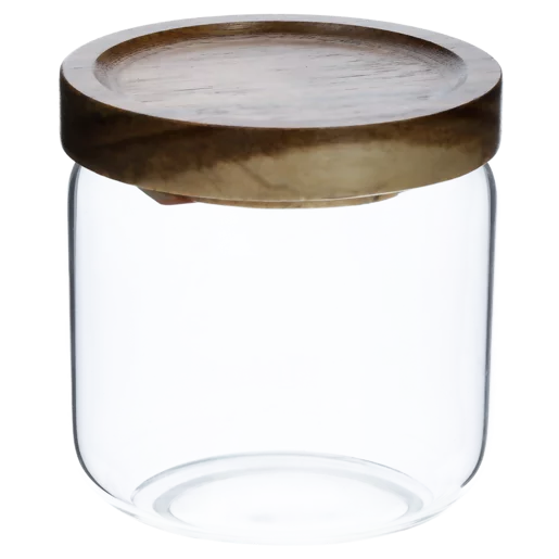 Glass Canister With Acacia Lid 10cm