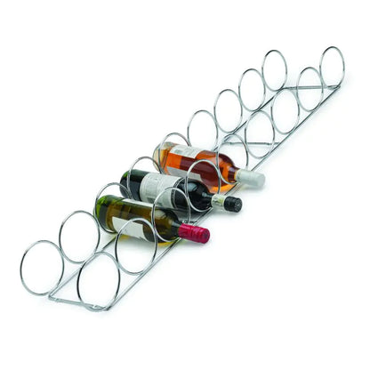 9 Wine Bottle Ring Holder - Chrome Plated