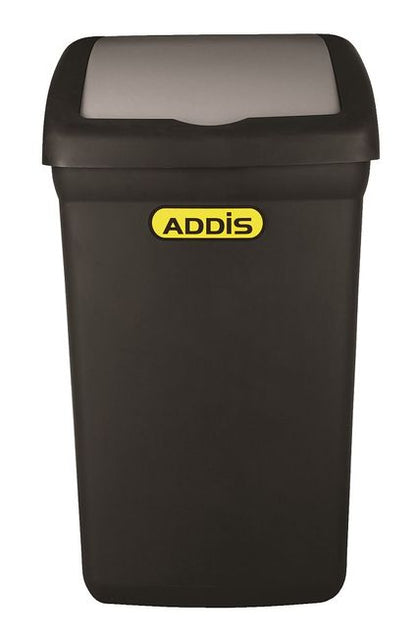 Addis Flip Top Bin, Black