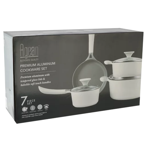 Agean Premium Aluminium Cookware Set 7 Piece