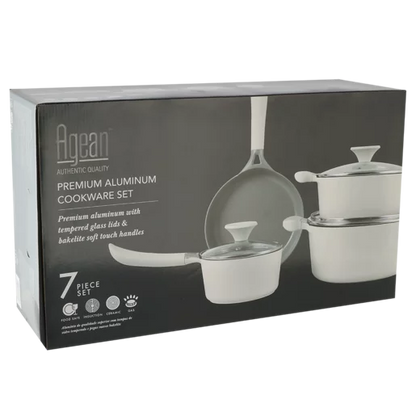 Agean Premium Aluminium Cookware Set 7 Piece