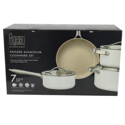 Agean Slick Aluminium Cookware Set 7 Piece