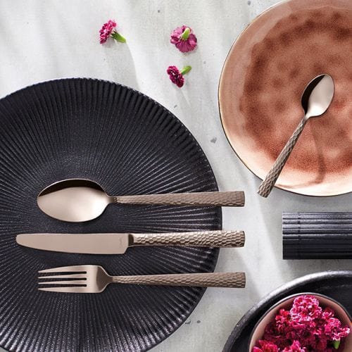 Amefa Felicity Champagne Rose Cutlery Set 24 Piece