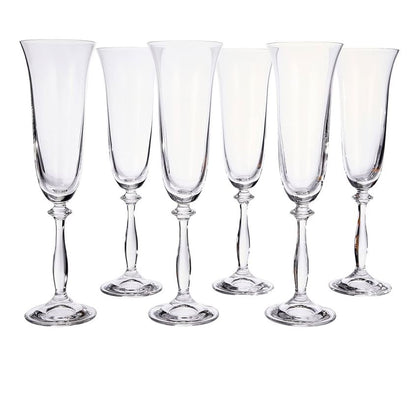 Angela Flute Glass 190ml - Set of 6