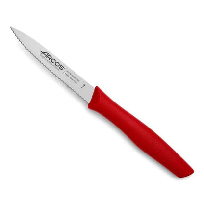 Arcos Nova Series Serrated Knife 100 mm Red