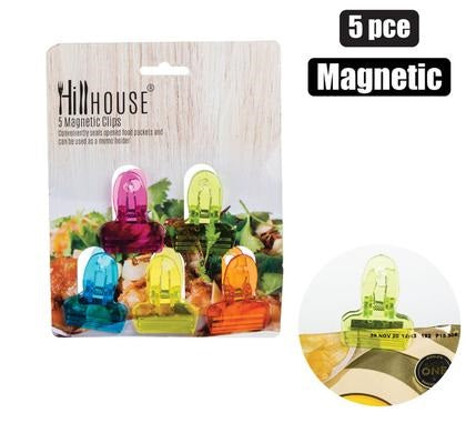 Magnetic Fridge Clips / Bag Sealers - 5Piece