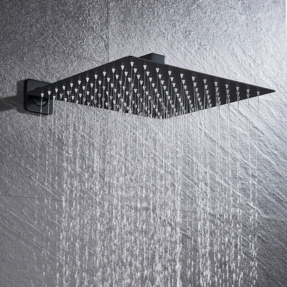 Black Square Shower Rose - 150mm