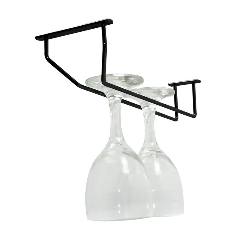 Black Wine Glass Holder - 1 Row