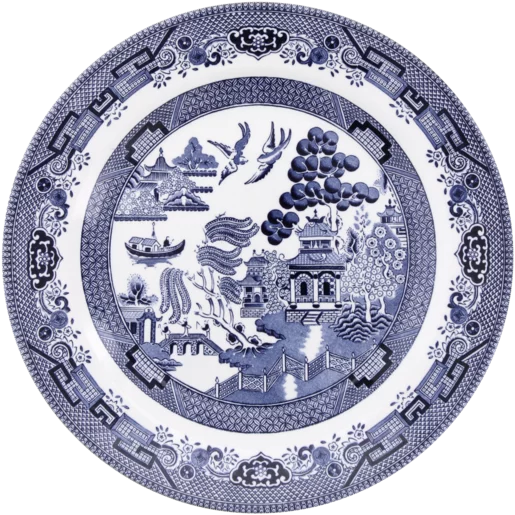 Blue Willow Dinner Plate 26cm