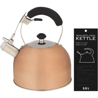 Bordeaux Stainless Steel Whistling Kettle Rose 2.5L