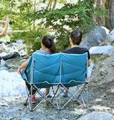 Bush Baby Blue & Stone Loveseat Camping Chair - Various Colours