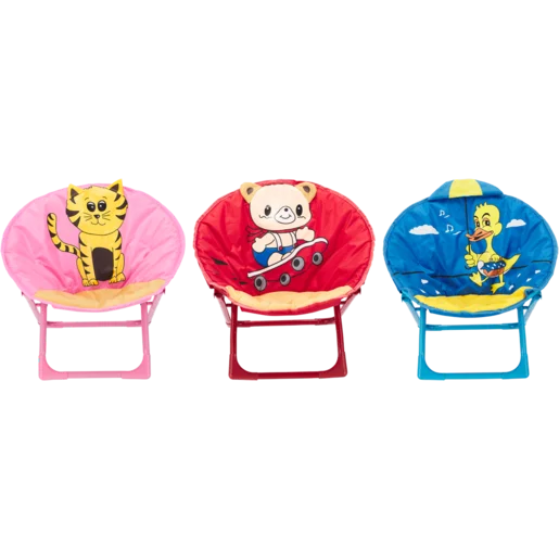 Bush Baby Kids Moon Chair with Funky Character - Design May Vary