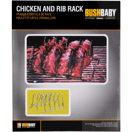 Bush Baby Chicken & Rib Braai Rack - 25 x 20 x 13cm