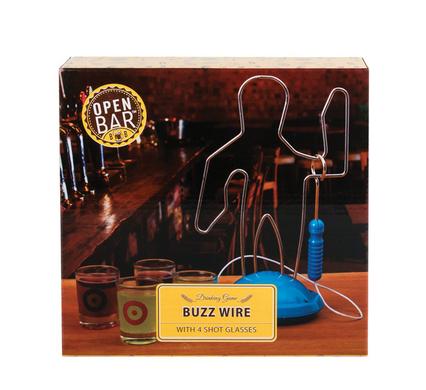 Buzz Wire Drinking Game & 4 Glasses