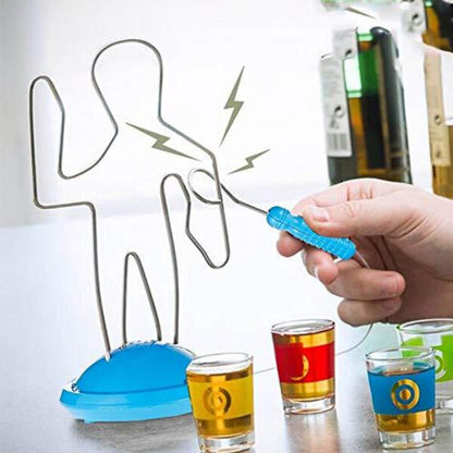 Buzz Wire Drinking Game & 4 Glasses