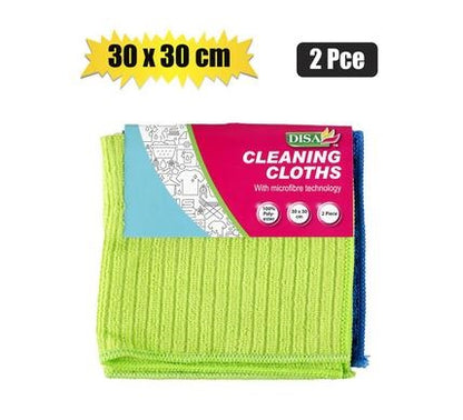 Microfibre Cloth 30x30cm 2Piece Plain