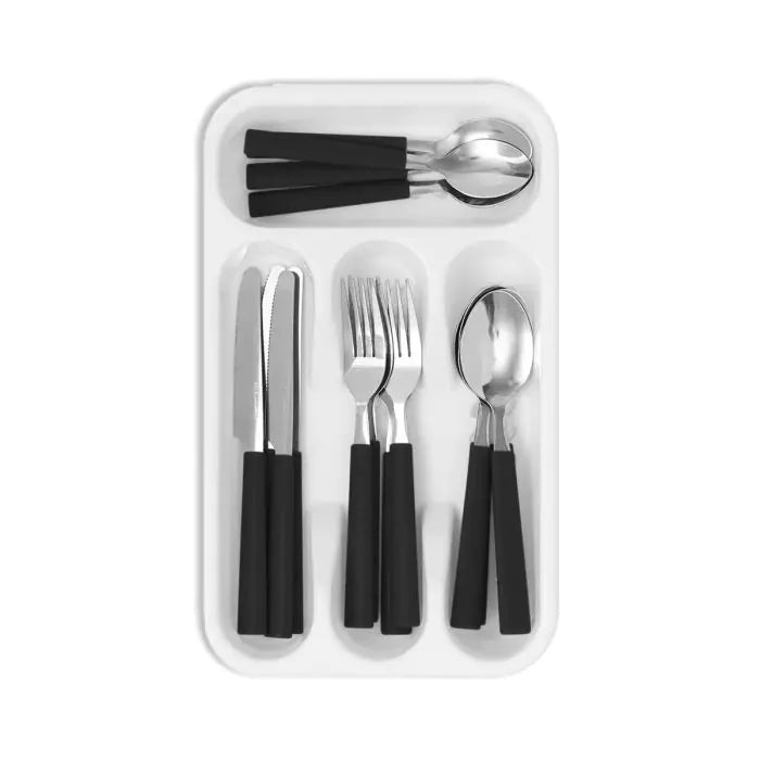 Cutlery Set With Tray - 16 Pieces