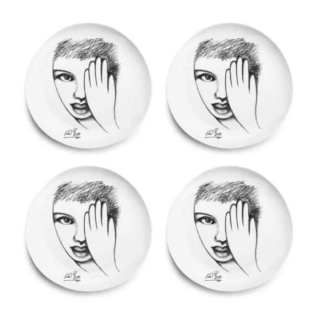 Carrol Boyes Eye For Detail Dinner Plate Set Of 4