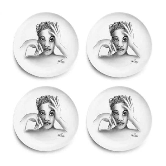 Carrol Boyes In Vogue Dinner Plate Set Of 4