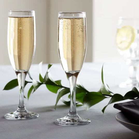 Champagne Flute Glasses Set of 3