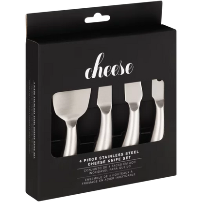 Cheese Stainless Steel Knife Set 4 Piece