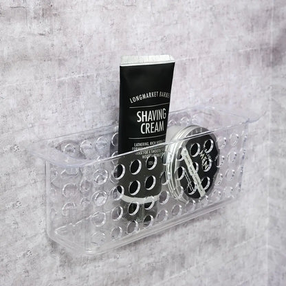 Clear Storage Rack With Suction Cups - 260 x 87 x 77mm