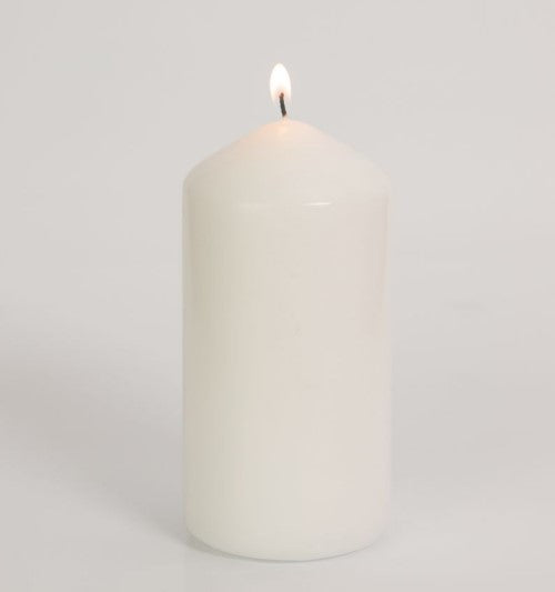 Clover Leaf White Pencil Top Candle 22.5cm