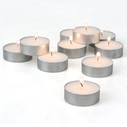 Clover Leaf White Tealight Candles 50 Pack