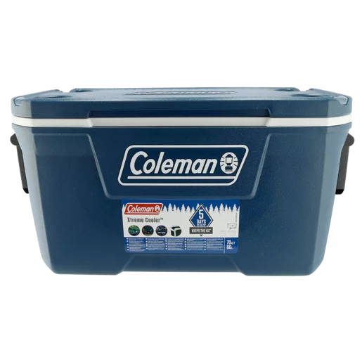 Coleman 70-QT Xtreme Blue Cooler Box 66L