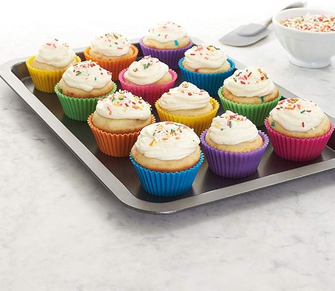 Creative Cooking 12 Piece Silicone Muffin Cups