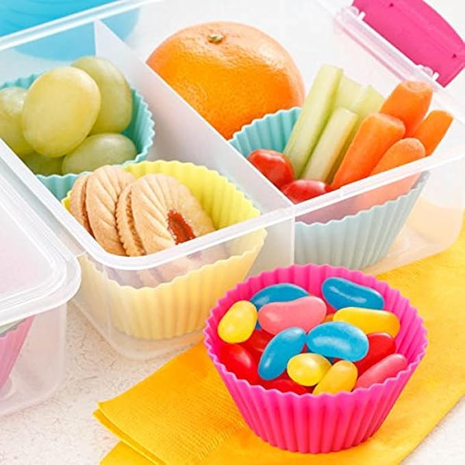 Creative Cooking 12 Piece Silicone Muffin Cups