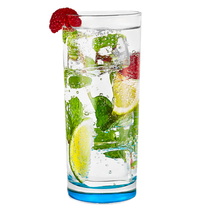 Hi-Ball Glasses Coloured 300ml - Set of 4