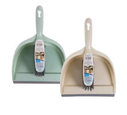 Plastic Dustpan & Brush Set