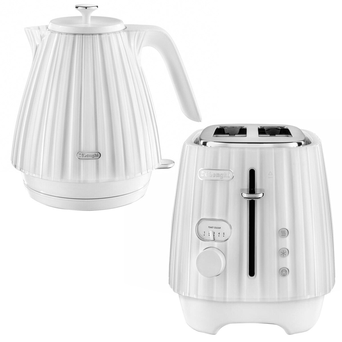 Delonghi Ballerina Kettle And Toaster Set White