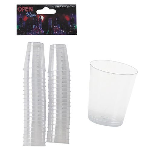 Disposable Plastic Shot Glass 40 Piece