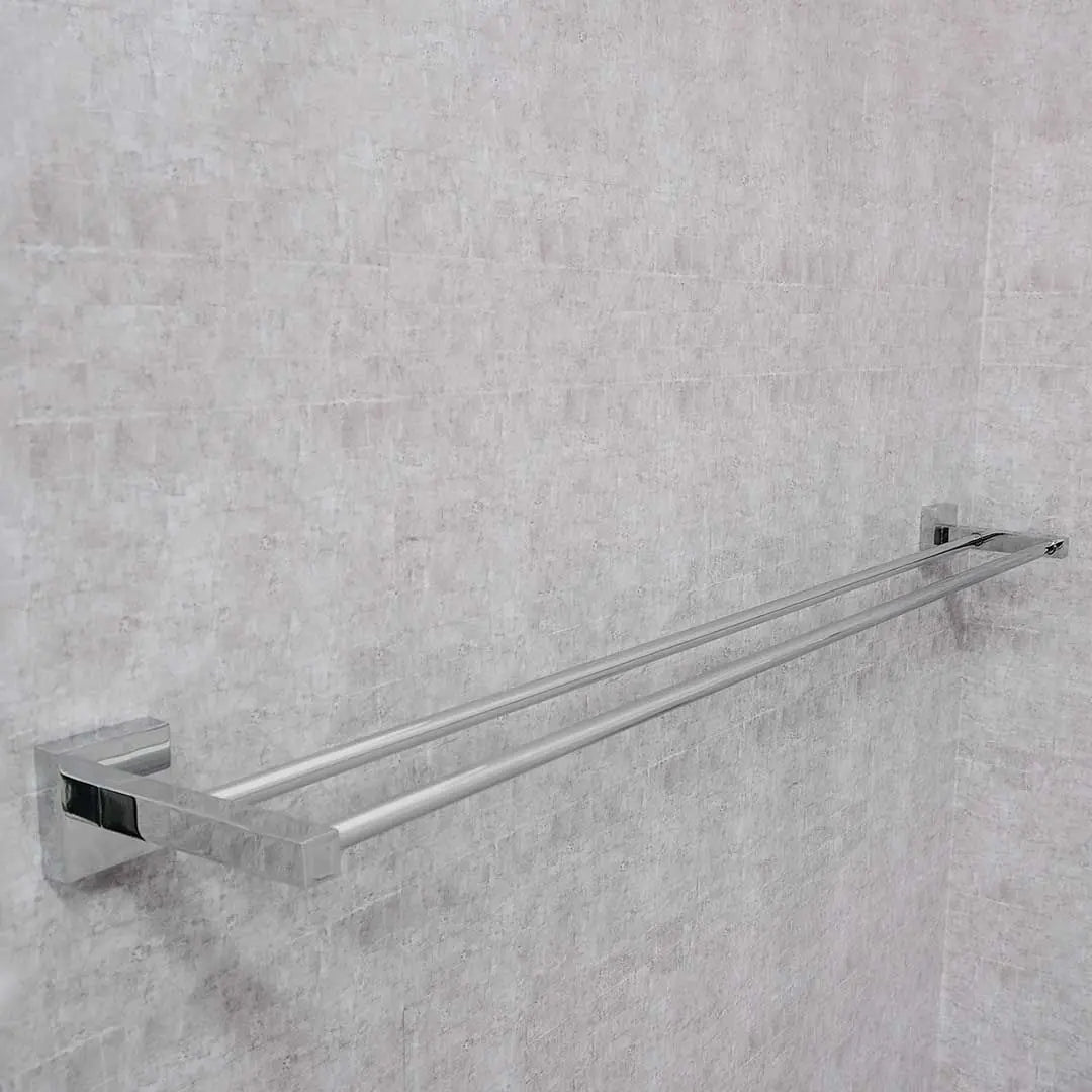 Double Towel Rail, Chrome Plated 760mm