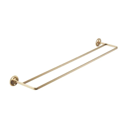 Double Towel Rail, Stainless Steel, Brushed Gold 600mm