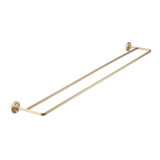 Double Towel Rail, Stainless Steel, Brushed Gold 800mm