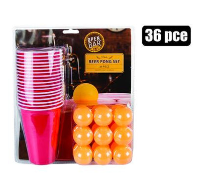 Drinking Game Beer Pong 18 Cups & Balls