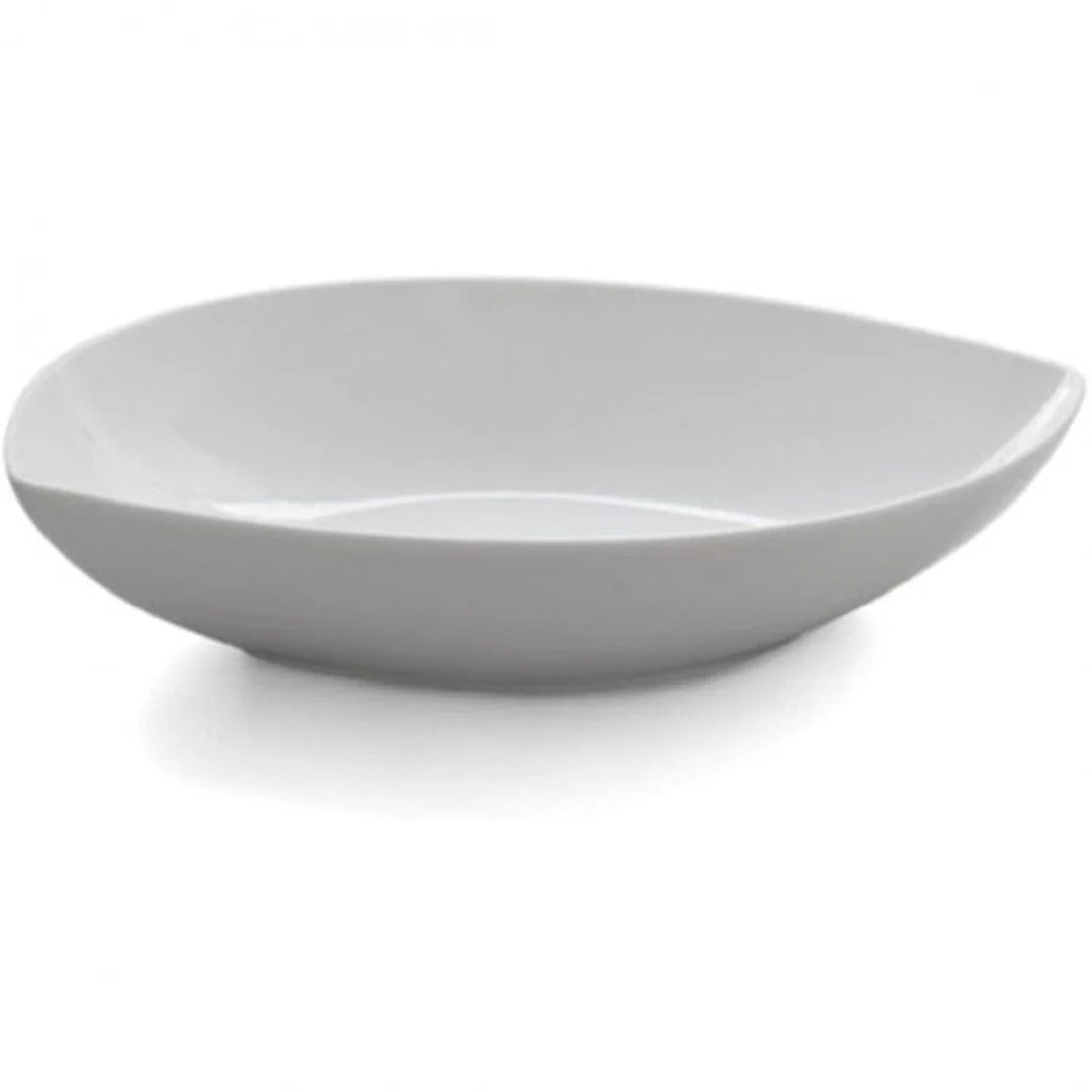 Eetrite Just White Shallow Leaf Bowl, 28.5cm