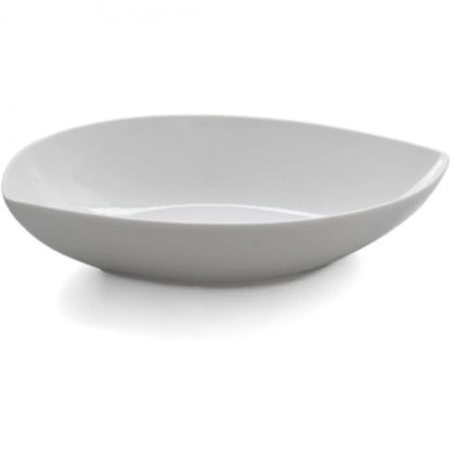 Eetrite Just White Shallow Leaf Bowl, 28.5cm