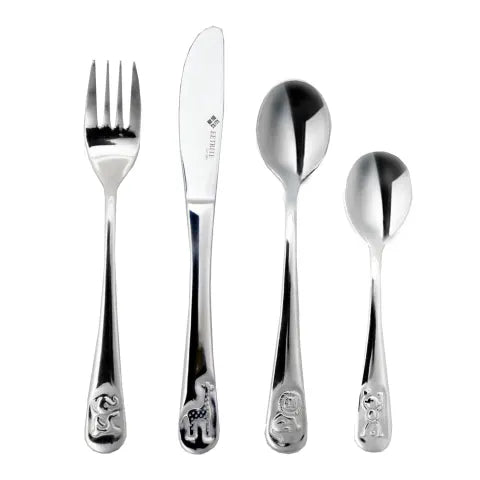 Stainless Steel Kids 4 Piece Cutlery Set