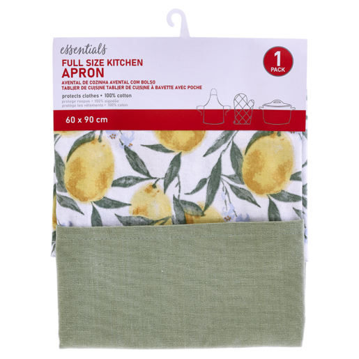 Essentials Yellow Lemon Apron 60x90cm