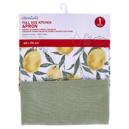 Essentials Yellow Lemon Apron 60x90cm