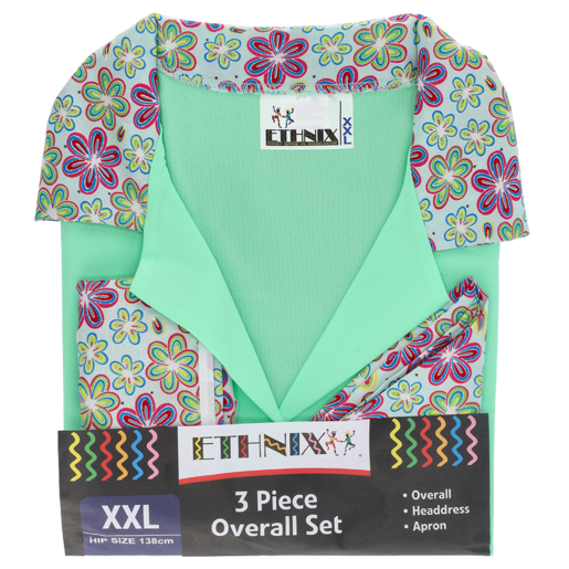 Ethnix Ladies Extra Extra Large Overall Set 3 Piece