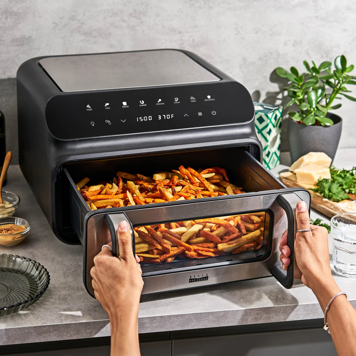 Feelive 10L Multi-Functional Air Fryer,  Pizza Maker & Grill