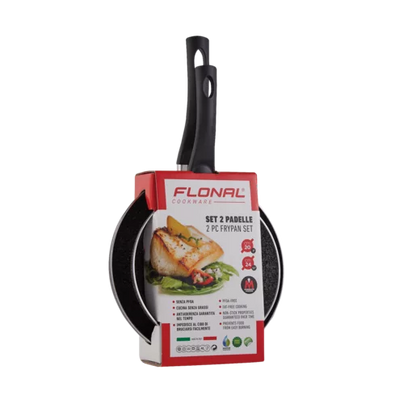 Flonal Black Mineralite Fry Pan Set 2 Piece